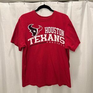 Red Reebok Houston Texans T-Shirt
